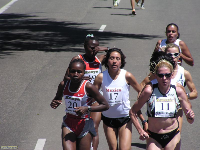 Emily Samoei of Kenya, Angelica Sanchez and Marathon Stsar Constantna Dita