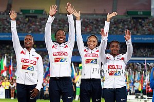 USA 4 X 100 Gold Medalists