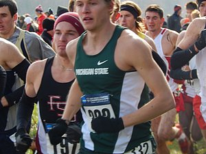Caleb Rhynard was Michigan State's lone runner