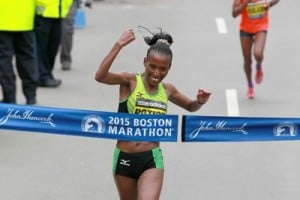 Caroline Rotich Wins Boston