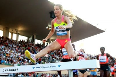 Coburn was only third in Lausanne, but better conditions in Monaco could see her challenge the American record