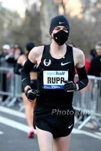 Rupp's half marathon debut in 2011 may most be remembered for his mask