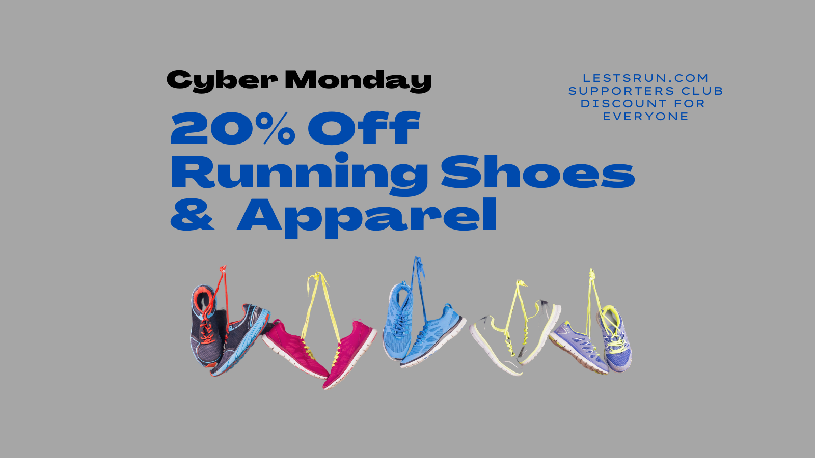 Cyber Monday Running Shoe Deals 20 Off Running Shoes and Gear